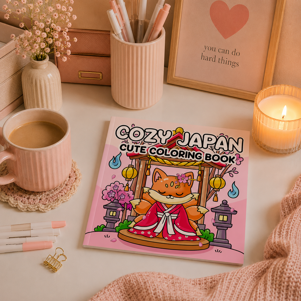 Cozy Japan Coloring Book