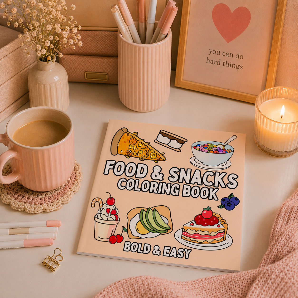 Food & Snacks Coloring Book