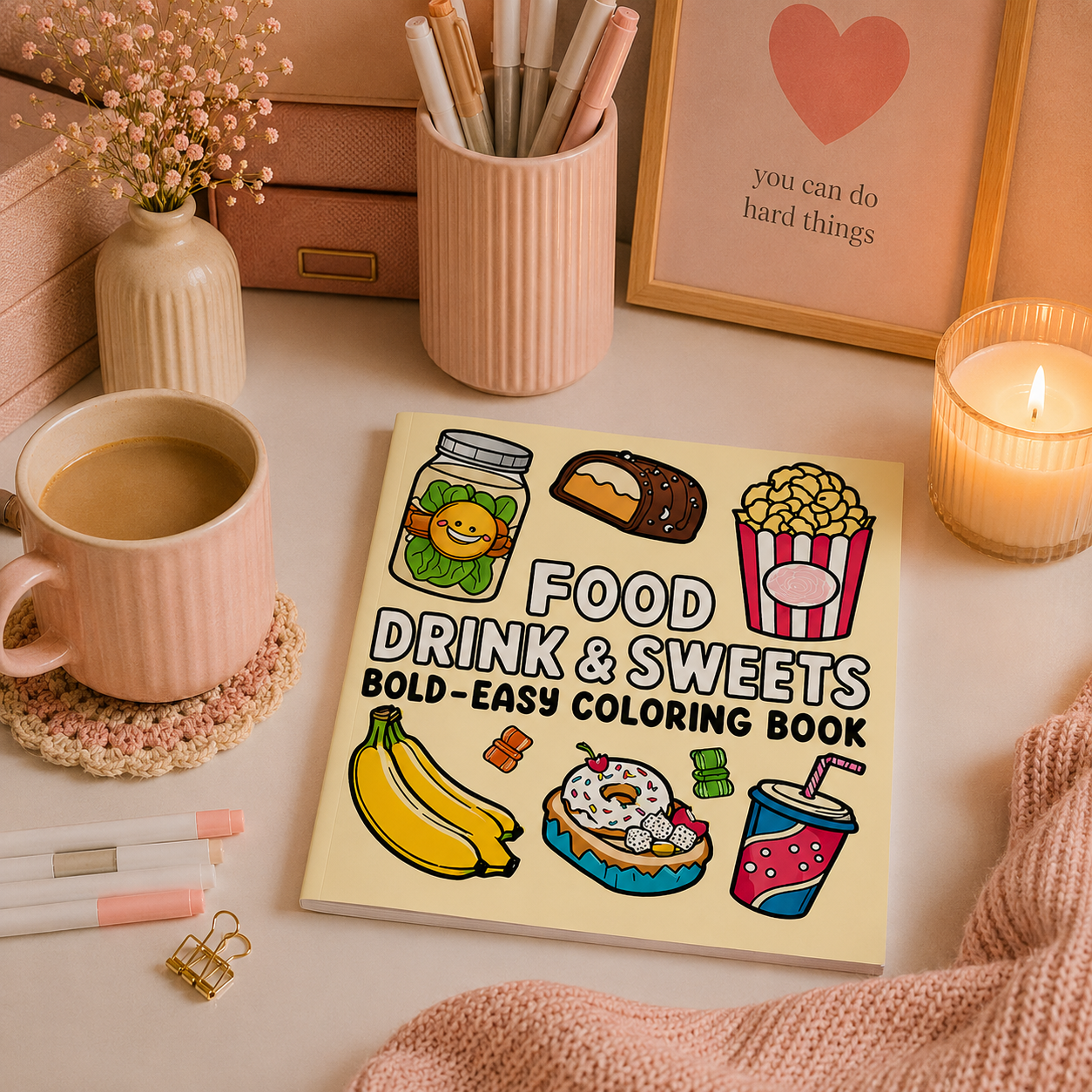 Food Drink & Sweets Coloring Book