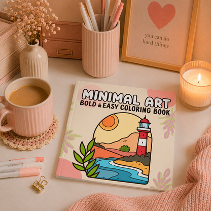 Minimal Art Coloring Book